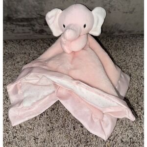 Carter's Pink elephant Polka Dot Lovey security blanket